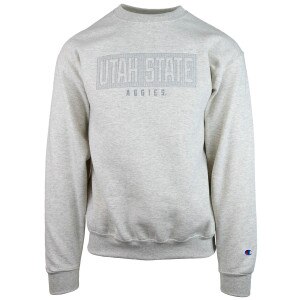 Utah State Aggies Rectangle Stitch Crew Sweatshirt